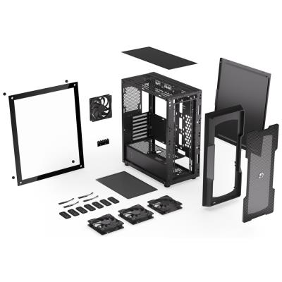 Endorfy skříň Regnum 400 Air / ATX / 4x120mm / 2xUSB / prosklená bočnice / černá