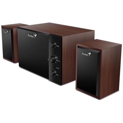 POŠKOZENÝ OBAL - GENIUS repro SW-2.1 350/ 2.1/ 15W/ dřevěné/ barva dřevo