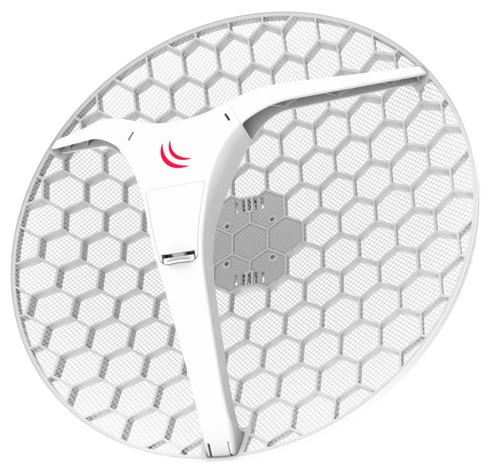 MikroTik RouterBOARD LHG XL 5 ac - outdoor klient, anténa 27 dBi, 7°, 802.11a/n/ac, L3 (5GHz), sada 4ks