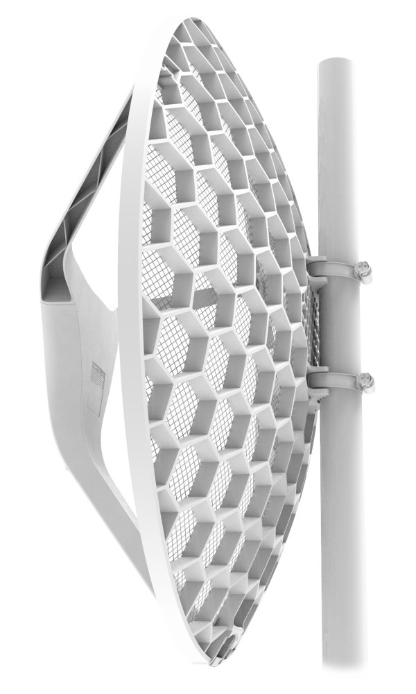 MikroTik RouterBOARD LHG XL 5 ac - outdoor klient, anténa 27 dBi, 7°, 802.11a/n/ac, L3 (5GHz), sada 4ks