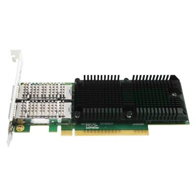 XtendLan PCI-E síťová karta, 2x 100Gbps QSFP28, Intel E810, PCI-E x16
