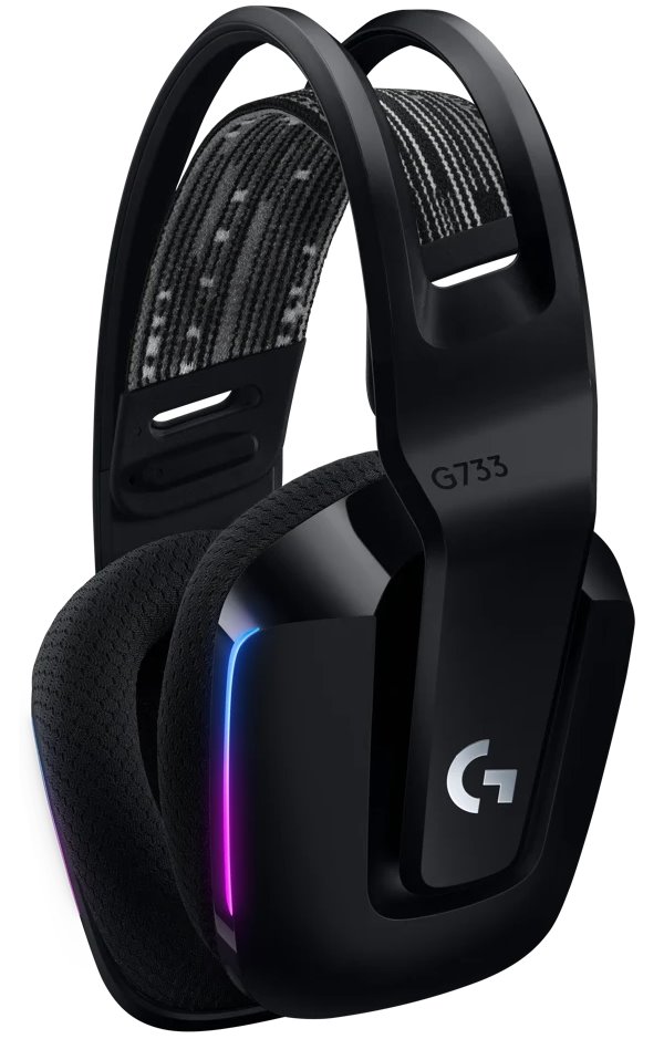 Logitech herní sluchátka G733 LIGHTSPEED Wireless RGB Gaming Headset, EMEA, black