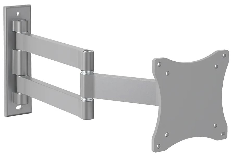 Neomounts FPMA-W830/Držák displeje/na stěnu/10-27"/sklopný/3 čepy/VESA 100X100/nosn. 12kg/stříbrný