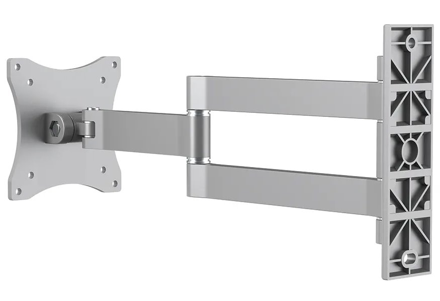 Neomounts FPMA-W830/Držák displeje/na stěnu/10-27"/sklopný/3 čepy/VESA 100X100/nosn. 12kg/stříbrný