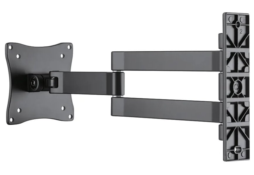 Neomounts FPMA-W830BLACK/Držák displeje/na stěnu/10-27"/sklopný/3 čepy/VESA 100X100/nosn. 12kg/černý