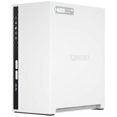 QNAP TS-233   2x SATA/ 2GBRAM/ 1x GbE/ 2x USB2.0/ 1x USB3.0