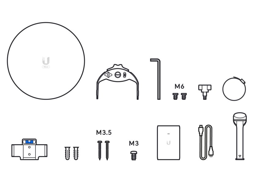 Ubiquiti Wave Nano - 60GHz PtP/PtMP klient, 41 dBi, 5GHz záloha, propustnost 2 Gbps