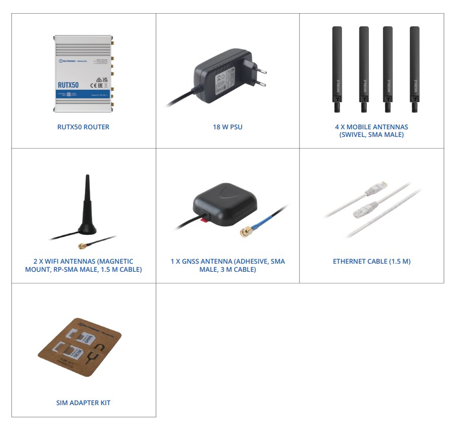 Teltonika 5G Router RUTX50