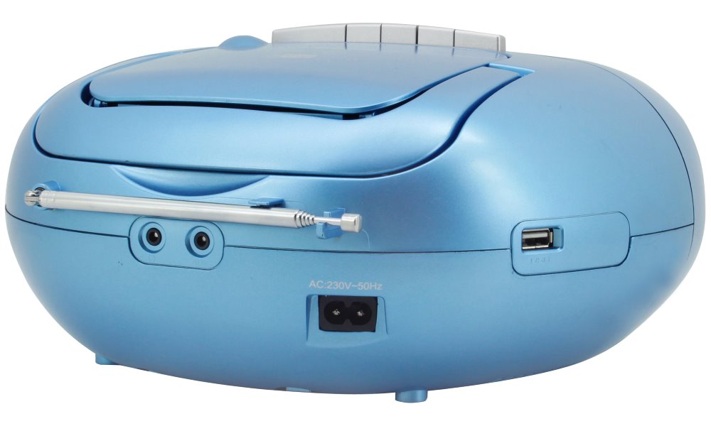 Soundmaster SCD7800BL/ DAB+/ FM/ Kazeta/ CD/ MP3/ LCD/ RDS/ USB/ AUX IN/ Modrý