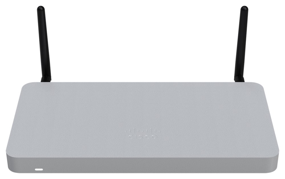 Cisco Meraki MX68W Firewall Cloud Managed, 2x GbE WAN, 10x GbE LAN (2x PoE+), Wave 2 Wi-Fi