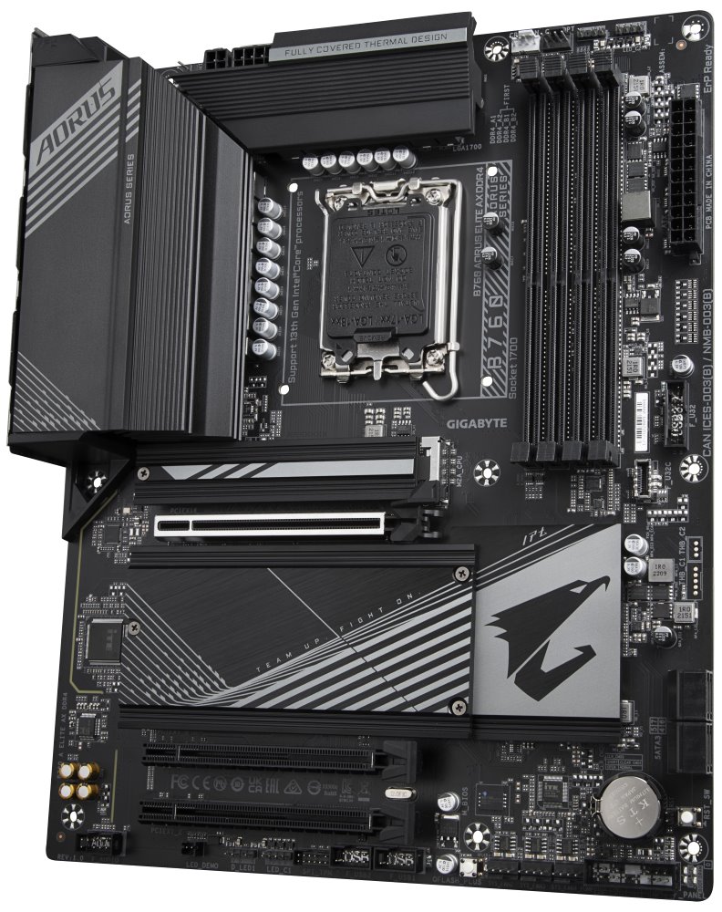 GIGABYTE B760 A ELITE AX DDR4 / Intel B760 / LGA1700 / 4x DDR4  / 3x M.2 / DP / HDMI / USB-C / WiFi / ATX