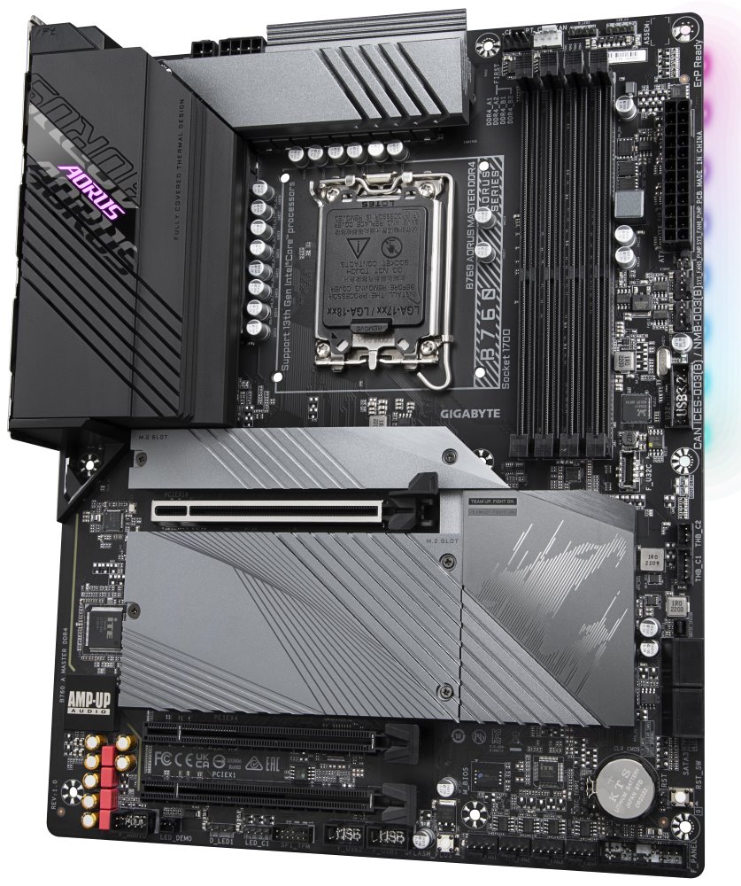 GIGABYTE B760 A MASTER DDR4 / Intel B760 / LGA1700 / 4x DDR4  / 3x M.2 / DP / HDMI / USB-C / WiFi / ATX