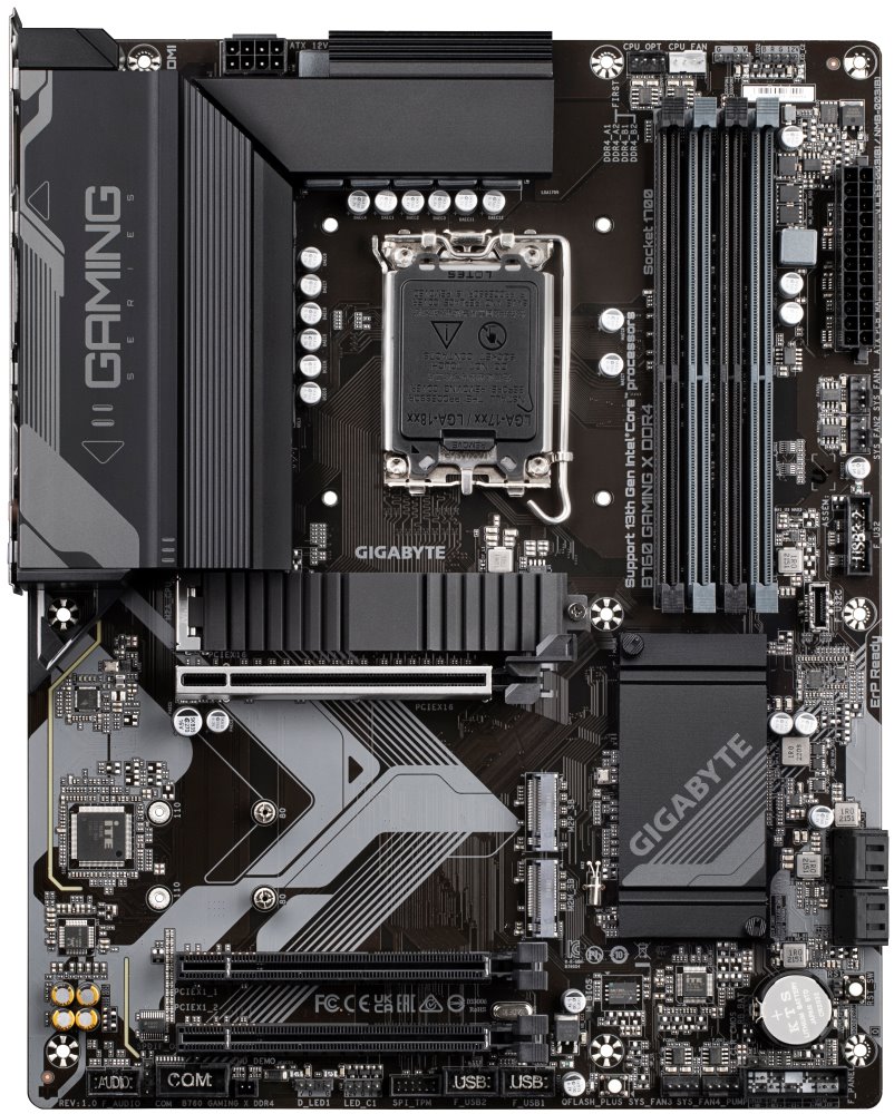 GIGABYTE B760 GAMING X DDR4 / Intel B760 / LGA1700 / 4x DDR4  / 3x M.2 / DP / HDMI / ATX
