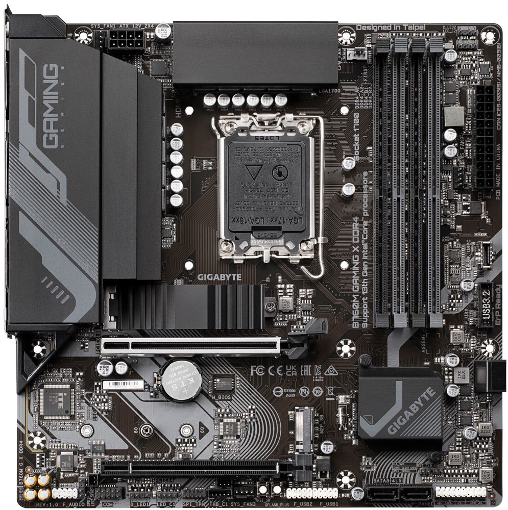 GIGABYTE B760M GAMING X DDR4 / Intel B760 / LGA1700 / 4x DDR4  / 2x M.2 / DP / HDMI / mATX