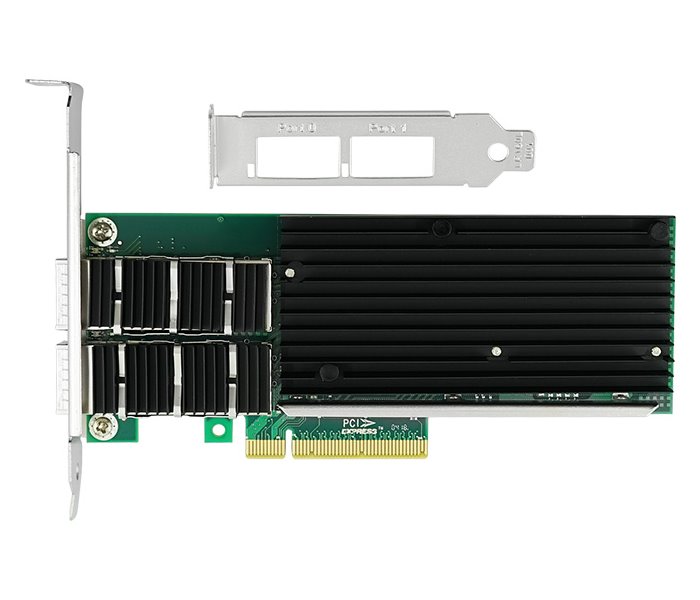 XtendLan PCI-E síťová karta, 2x 40Gbps QSFP+, Intel XL710, PCI-E x8