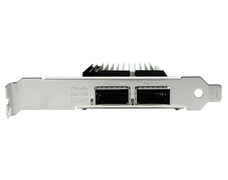XtendLan PCI-E síťová karta, 2x 40Gbps QSFP+, Intel XL710, PCI-E x8