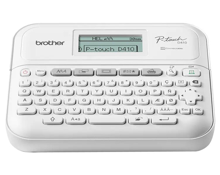 BROTHER tiskárna samolepících štítků Brother PT-D410 / 18mm / USB / bat. provoz