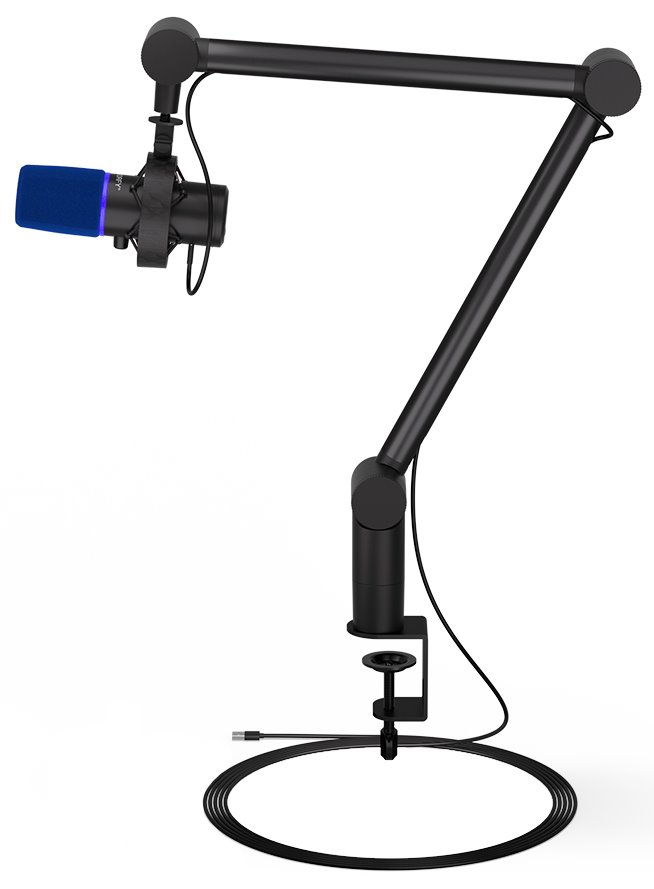 Endorfy mikrofon Solum Broadcast / streamovací / nastavitelné rameno / pop-up filtr / 3,5mm jack / USB-C