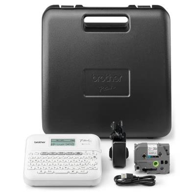 BROTHER tiskárna samolepících štítků Brother PT-D410VP / 18mm / USB / bat. provoz / kufr