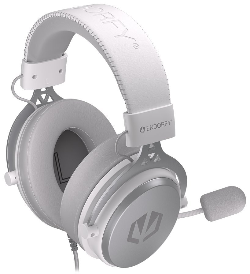 Endorfy headset VIRO Plus USB OWH / drátový / s odnímatelným mikrofonem / USB / bílý