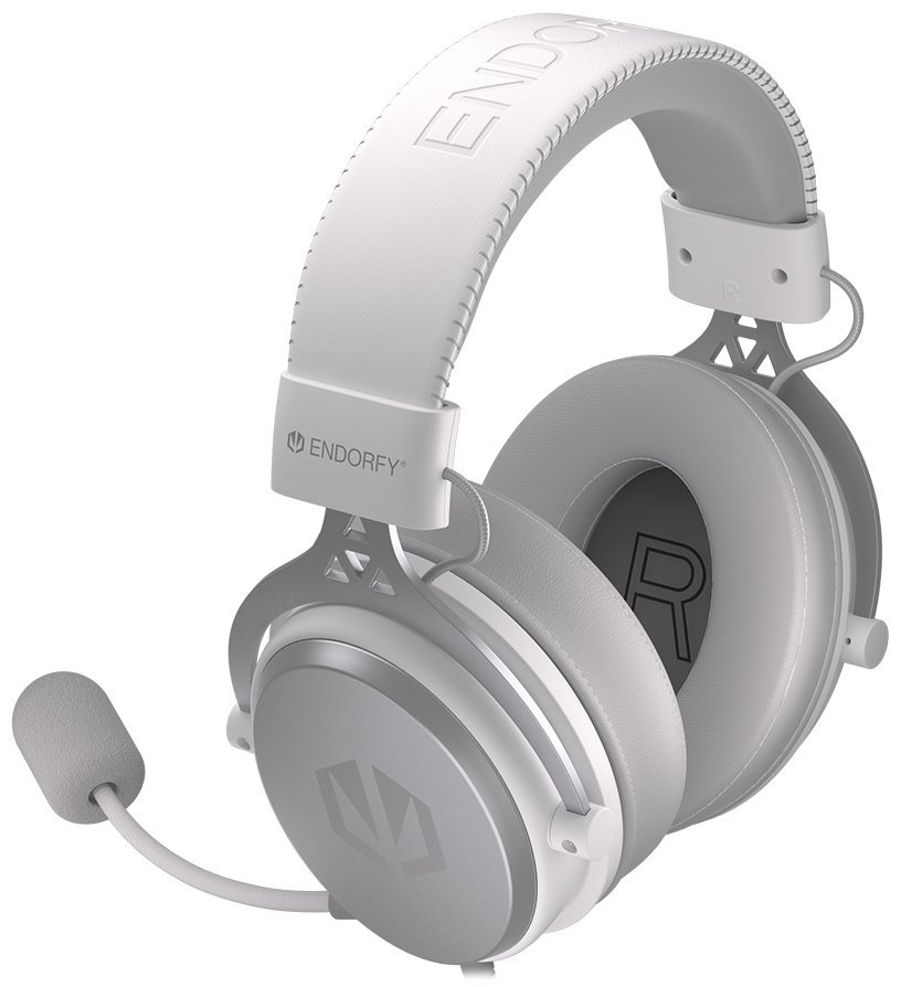 Endorfy headset VIRO Plus USB OWH / drátový / s odnímatelným mikrofonem / USB / bílý
