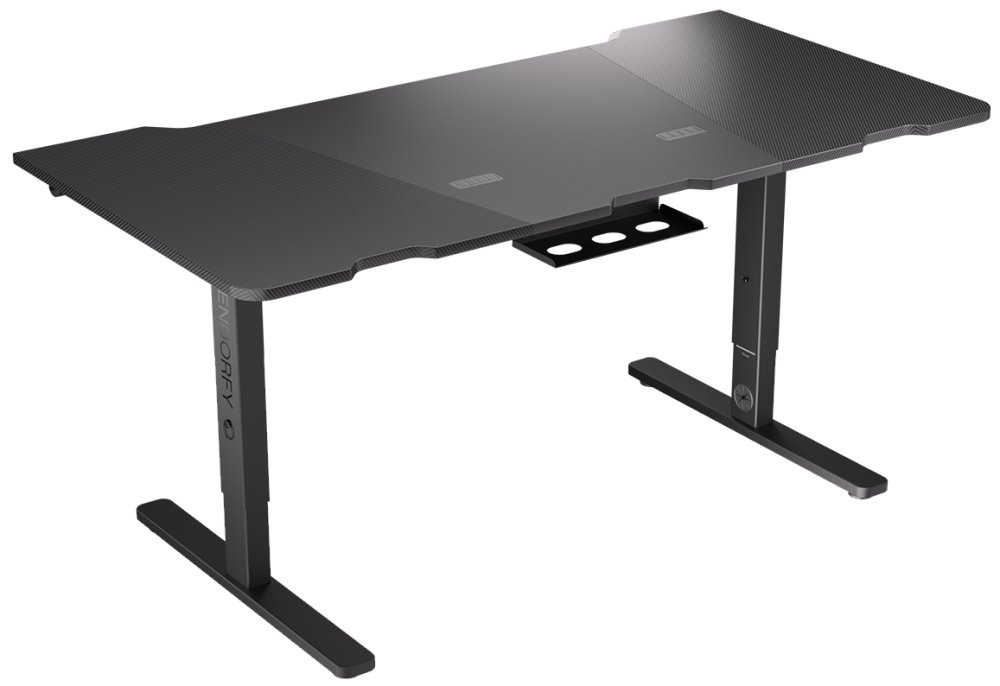 Endorfy herní stůl Atlas L / 150cm x 78cm / nosnost 80 kg / prostor na kabeláž / černý