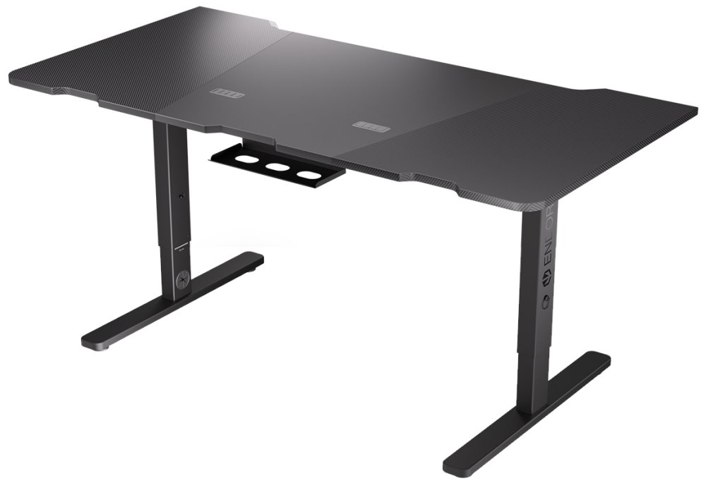 Endorfy herní stůl Atlas L / 150cm x 78cm / nosnost 80 kg / prostor na kabeláž / černý