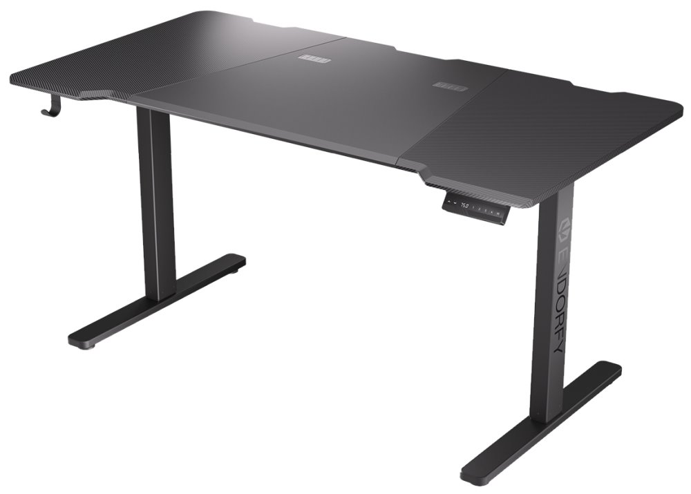 Endorfy herní stůl Atlas L electric / 150cm x 78cm / nosnost 80 kg / elektricky výškově stavitelný (73-120cm) / černý