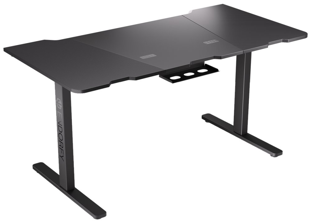 Endorfy herní stůl Atlas L electric / 150cm x 78cm / nosnost 80 kg / elektricky výškově stavitelný (73-120cm) / černý