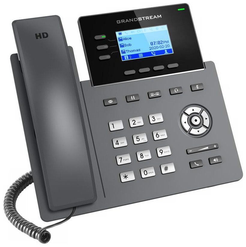 Grandstream GRP2603/ VoIP telefon/ 2,48" podsvícený grafický display/ 6x SIP/ 2x LAN/ GDMS