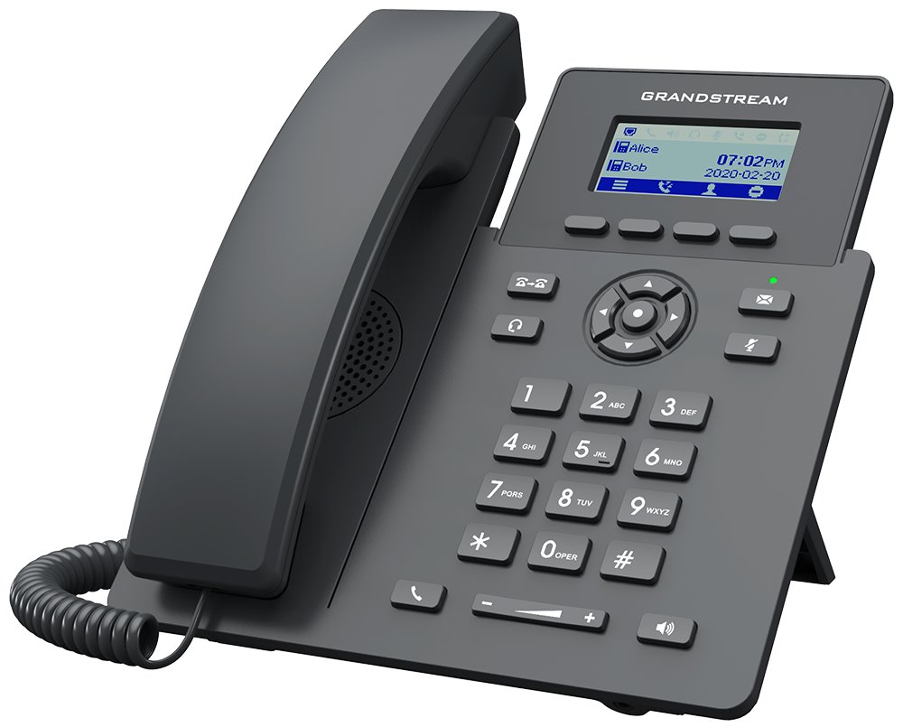 Grandstream GRP2601/ VoIP telefon/ 2,21" podsvícený grafický display/ 2x SIP/ 2x LAN 10/100 Mbps/ GDMS