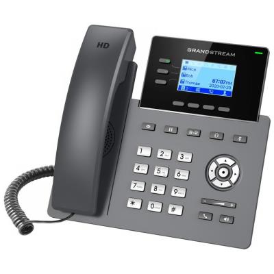 Grandstream GRP2603P/ VoIP telefon/ 2,48" podsvícený grafický display/ 6x SIP/ 2x LAN/ PoE/ GDMS