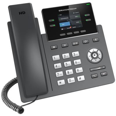 Grandstream GRP2612 VoIP telefon, 2x SIP, barevný podsvícený 2,4" displej, 2x 10/100 Mbps RJ45