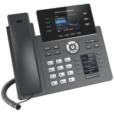Grandstream GRP2614 VoIP telefon, 4x SIP, barevný 2,8" displej, 2x Gbps RJ45, PoE, WiFi, BT,