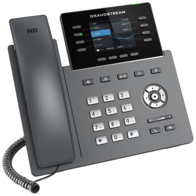 Grandstream GRP2624/ VoIP telefon/ 2,8" barevný display/ 4x SIP/ 2x LAN/ 1x USB/ PoE/ WiFi/ BT/ GDMS