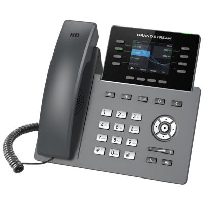 Grandstream GRP2624/ VoIP telefon/ 2,8" barevný display/ 4x SIP/ 2x LAN/ 1x USB/ PoE/ WiFi/ BT/ GDMS