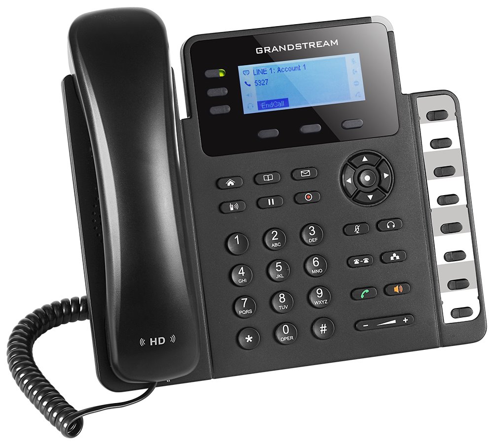Grandstream GXP1630 VoIP telefon, 3x SIP, podsvícený 2,98" displej, 8x BLF