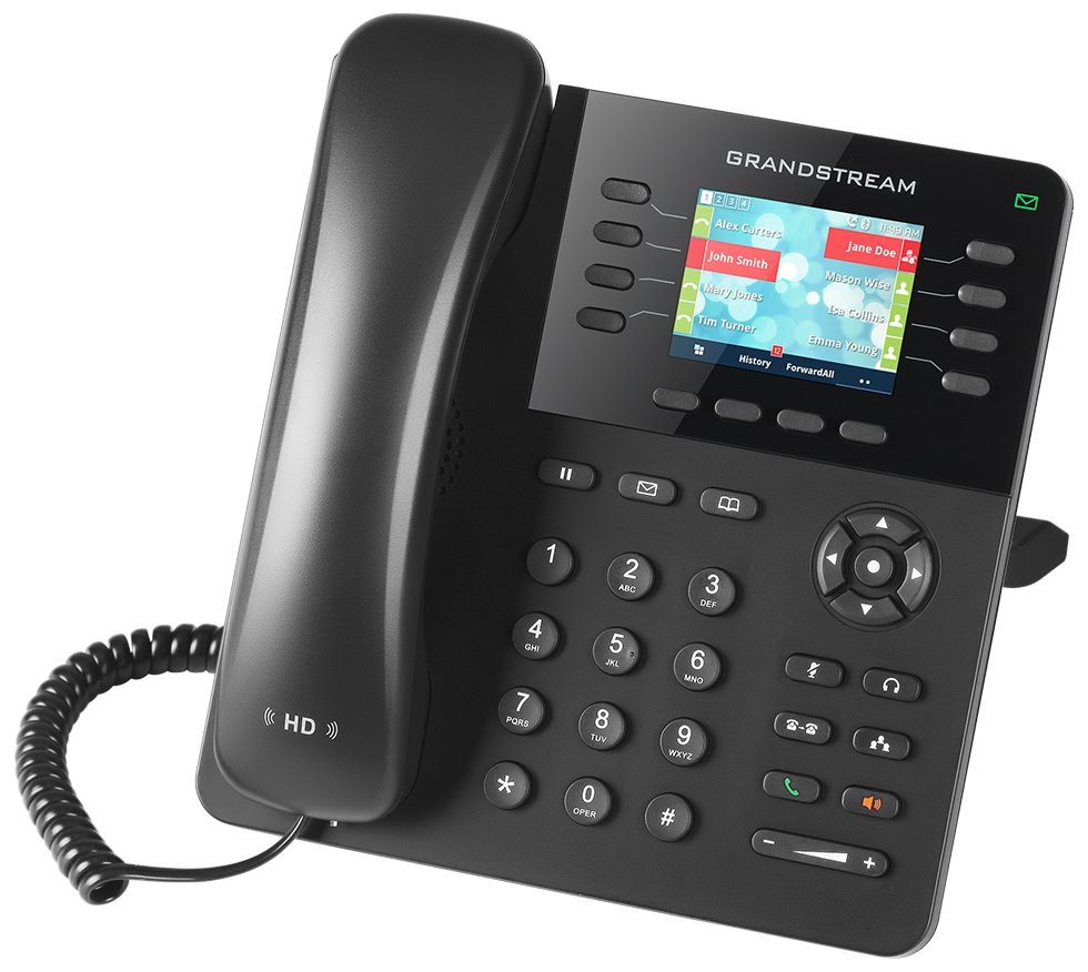 Grandstream GXP2135 VoIP telefon, 4x SIP, barevný 2,8" displej, 32x BLF