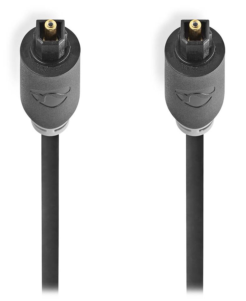 NEDIS optický audiokabel/ TosLink zástrčka - TosLink zástrčka / antracit/ box/ 3m