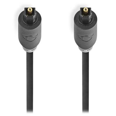 NEDIS optický audiokabel/ TosLink zástrčka - TosLink zástrčka / antracit/ box/ 3m