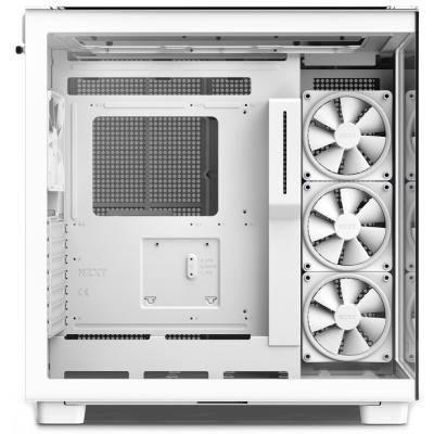 NZXT skříň H9 Elite dvoukomorová ATX / 3xRGB 120 mm / 1x 120mm fan / prosklená / RGB&fan controler / bílá