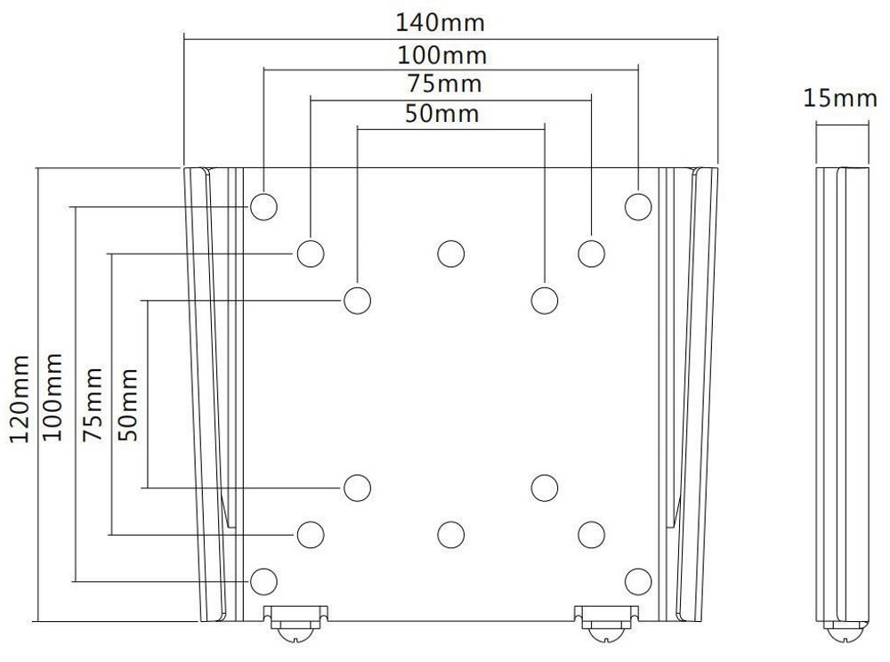 Neomounts  FPMA-W25BLACK/Držák displeje/na stěnu/10-30"/fixní/VESA 100X100/nosn. 30kg/ultra tenký/černý