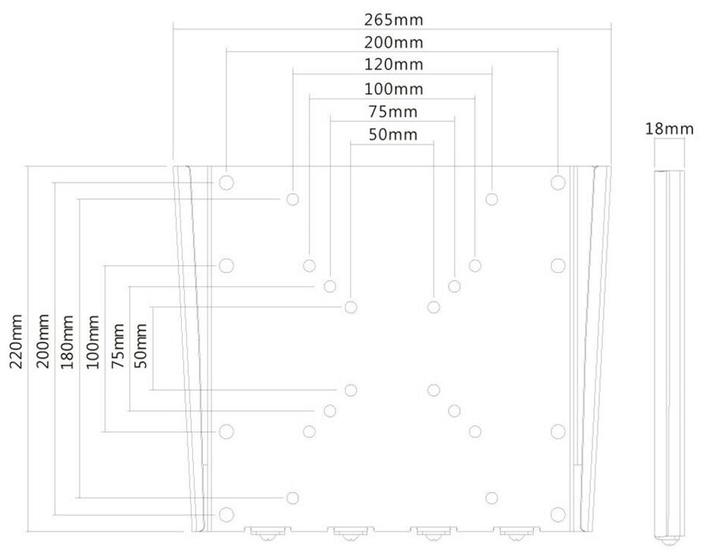 Neomounts FPMA-W110BLACK/Držák displeje/na stěnu/10-40"/fixní/VESA 200X200/nosn. 35kg/ultra tenký/černý