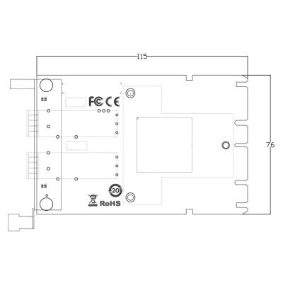 XtendLan OCP síťová karta, 2x 10Gbps SFP+, Intel 82599, Mezzanine