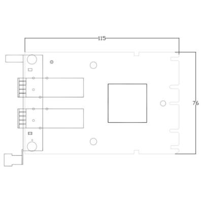XtendLan OCP síťová karta, 2x 25Gbps SFP28, Intel XXV710, Mezzanine