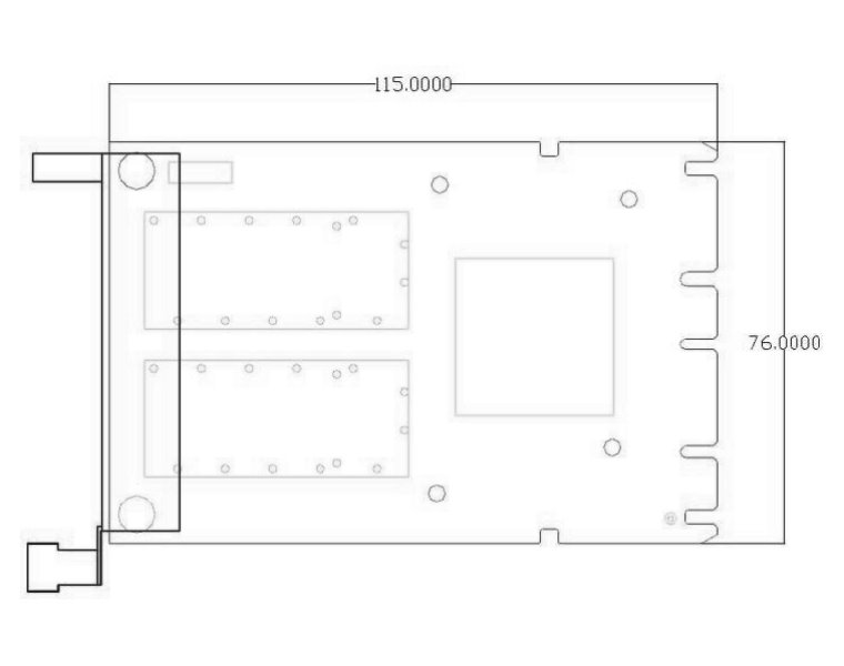 XtendLan OCP síťová karta, 2x 100Gbps QSFP28, Intel E810, Mezzanine