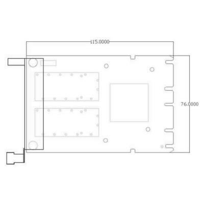 XtendLan OCP síťová karta, 2x 100Gbps QSFP28, Intel E810, Mezzanine