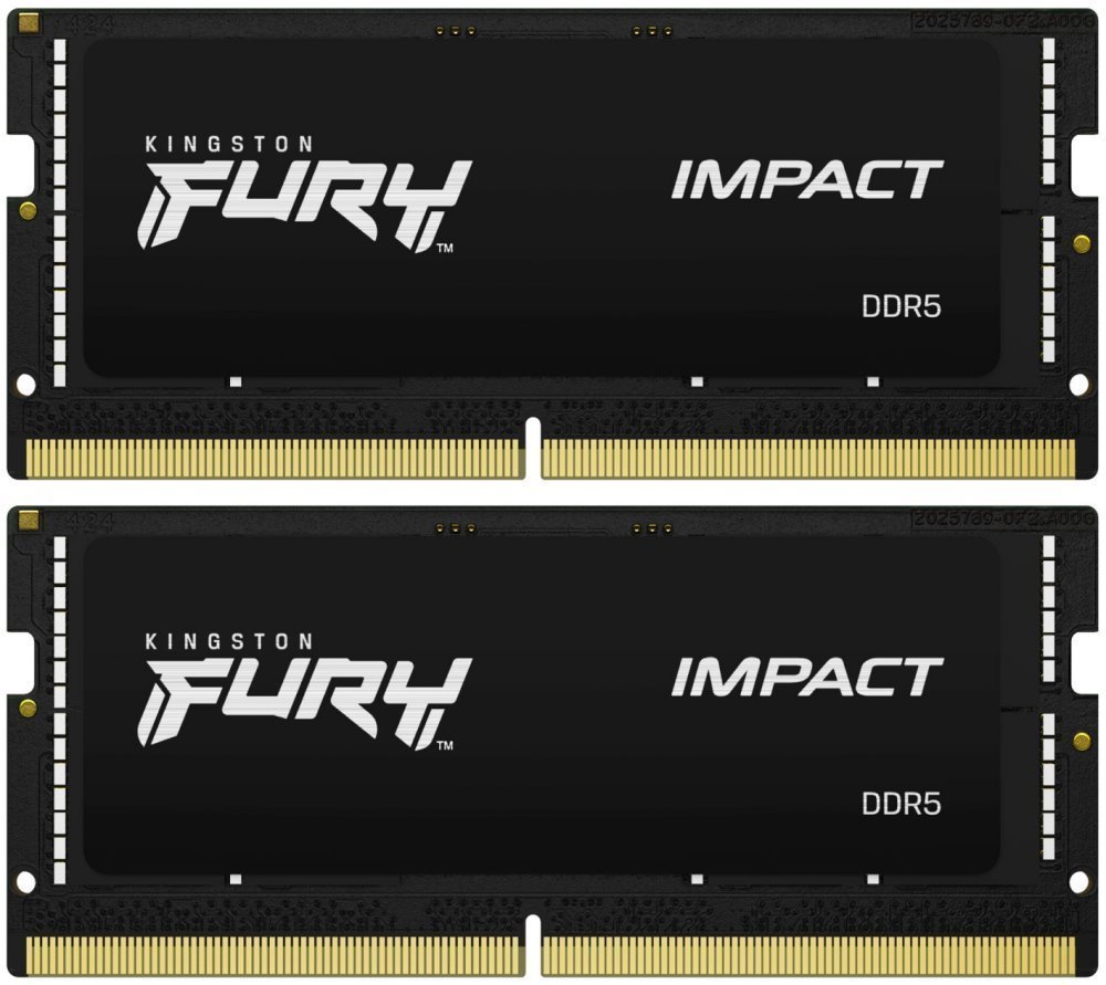 KINGSTON FURY Impact 64GB DDR5 4800MT/s / CL38 / SO-DIMM / KIT 2x 32GB