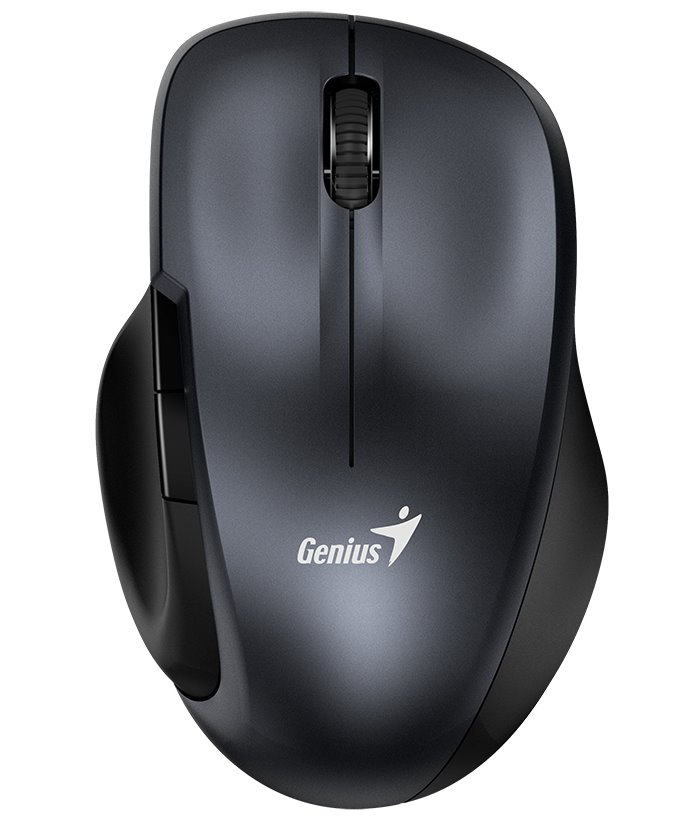 GENIUS Ergo 8200S Iron Grey/ 1200 dpi/ bezdrátová/ 5tlačítek/ tichá/ BlueEye senzor/ kovově šedá