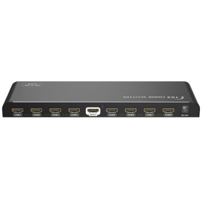 PremiumCord HDMI 2.0 splitter 1-8 porty, 4K x 2K/60Hz, FULL HD, 3D, černý
